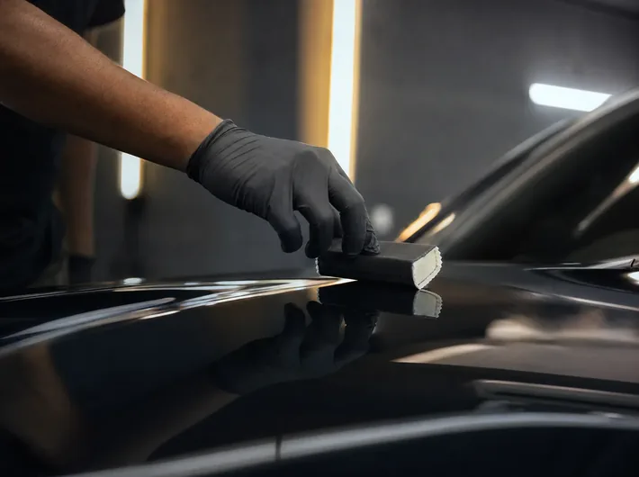 Ceramic coating applied to corrected paint